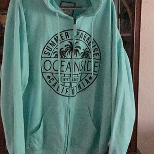 Mint Green Oceanside Hoodie aqua
